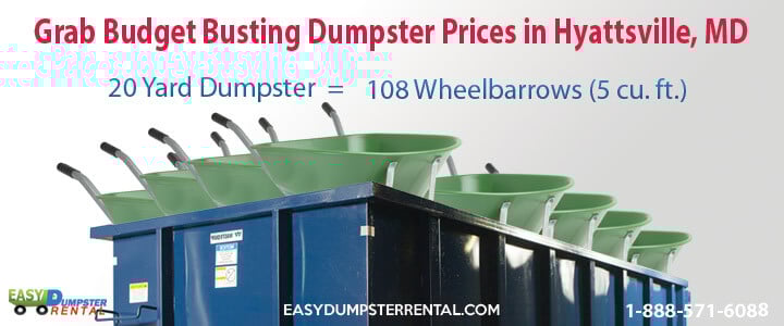 Grab Budget Busting Dumpster Prices in Hyattsville, MD