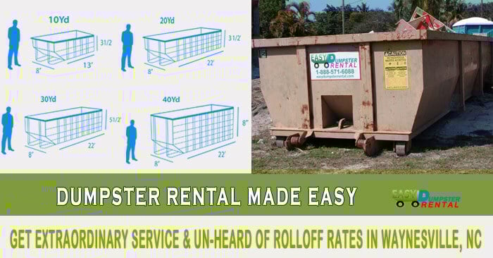 Get Extraordinary Service & Un-Heard Of RollOff Rates in Waynesville, NC